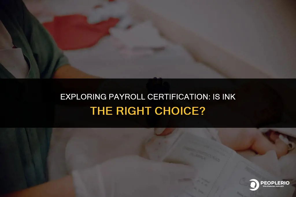 can i docertified payroll in ink