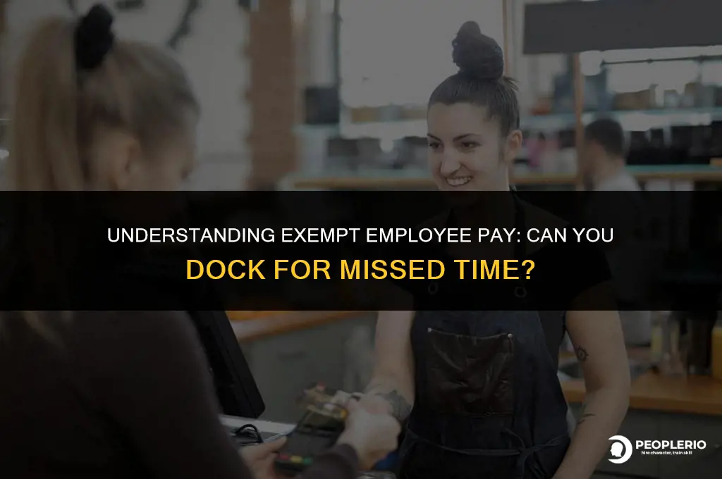 can i dock an exempt employee