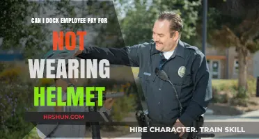 Safety First: The Legalities of Docking Pay for Helmet Non-Compliance