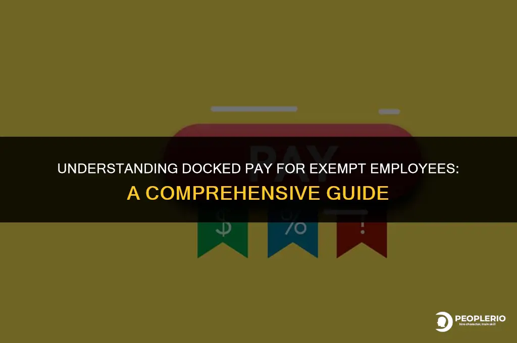 can i dock pay for an exempt employee