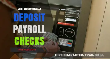 Efficient Payroll Check Deposits: A Guide to Electronic Banking