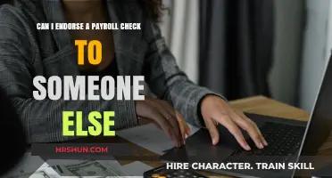 Endorsing Payroll Checks: A Guide to Transferring Your Earnings