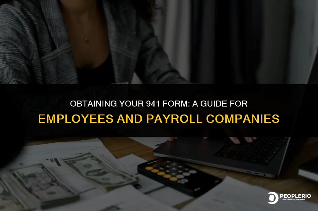 can i get a 941 form from my payroll company