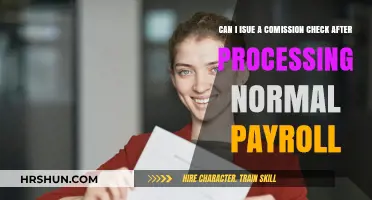 Issuing Commission Checks Post-Payroll: A Comprehensive Guide