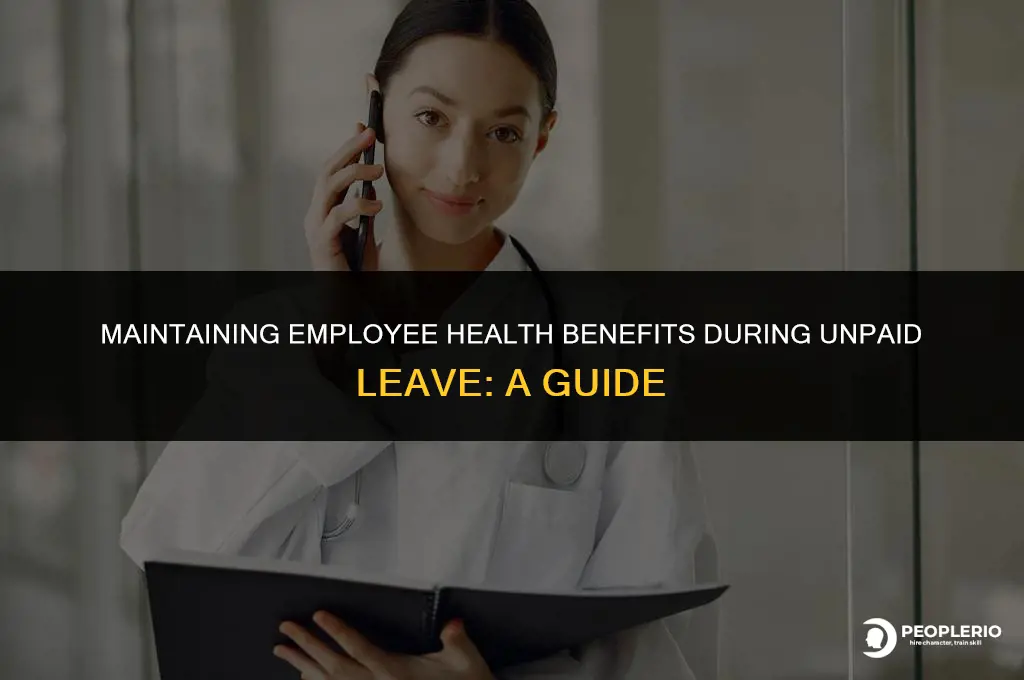 can i keep an employee on health plan without pay