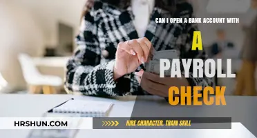 Unlocking Financial Freedom: Opening a Bank Account with Your Payroll Check