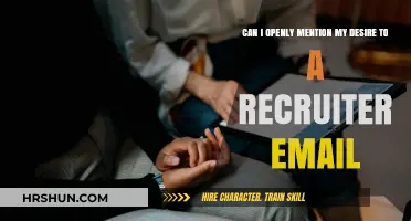 Should You Express Your Enthusiasm in a Recruiter Email?
