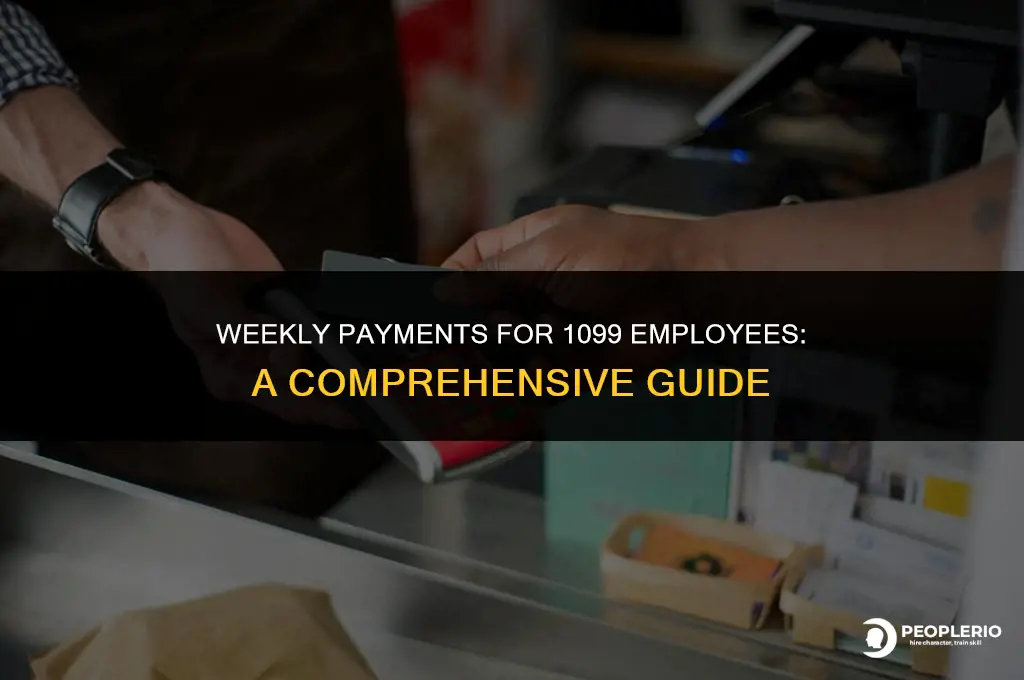 can i pay a 1099 employee weekly