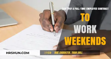 Navigating Full-Time Contracts for Weekend Work: Legal Insights