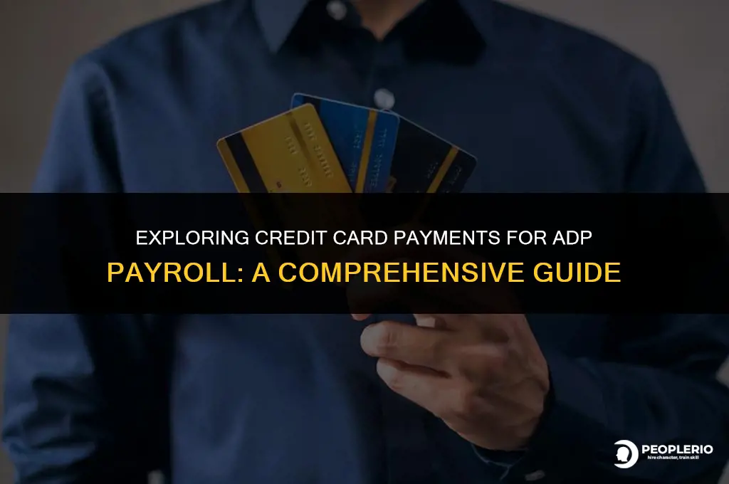 can i pay adp payroll with credit card