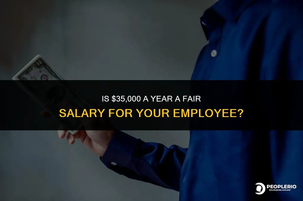 can i pay an employee 35k per year