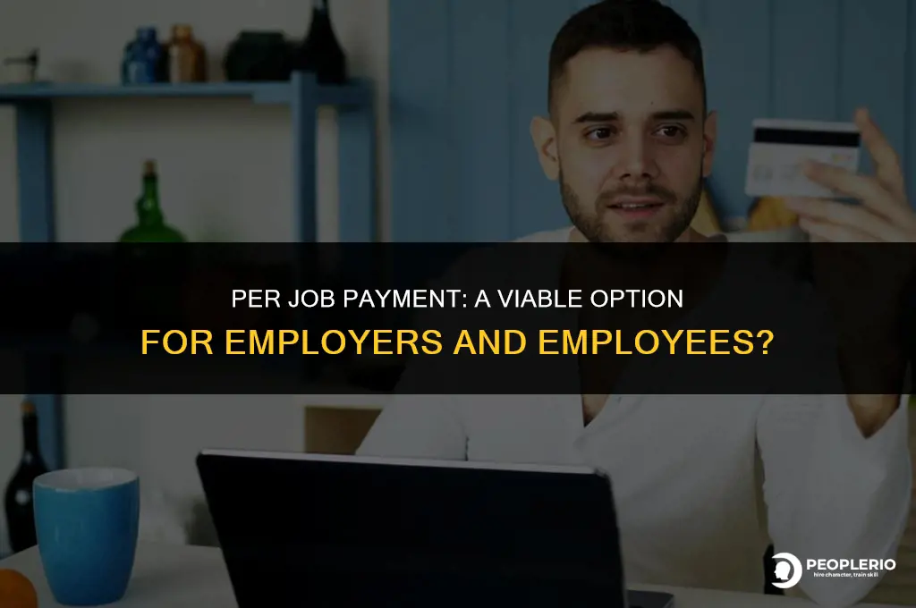 can i pay an employee on a per job basis