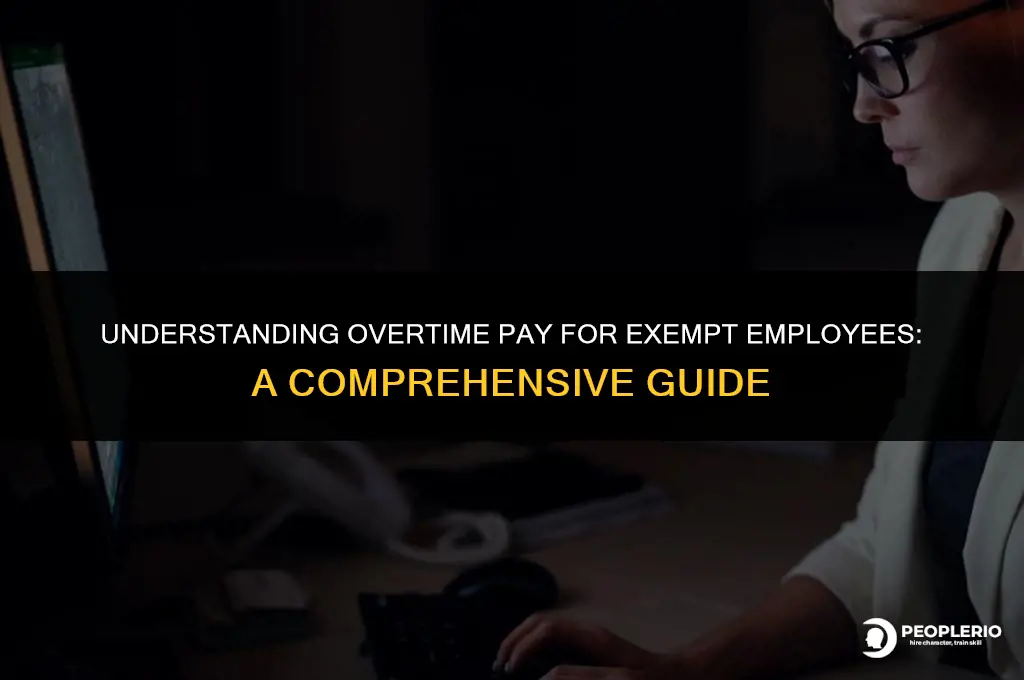 can i pay an exempt employee overtime