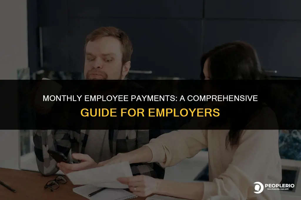 can i pay employee monthly