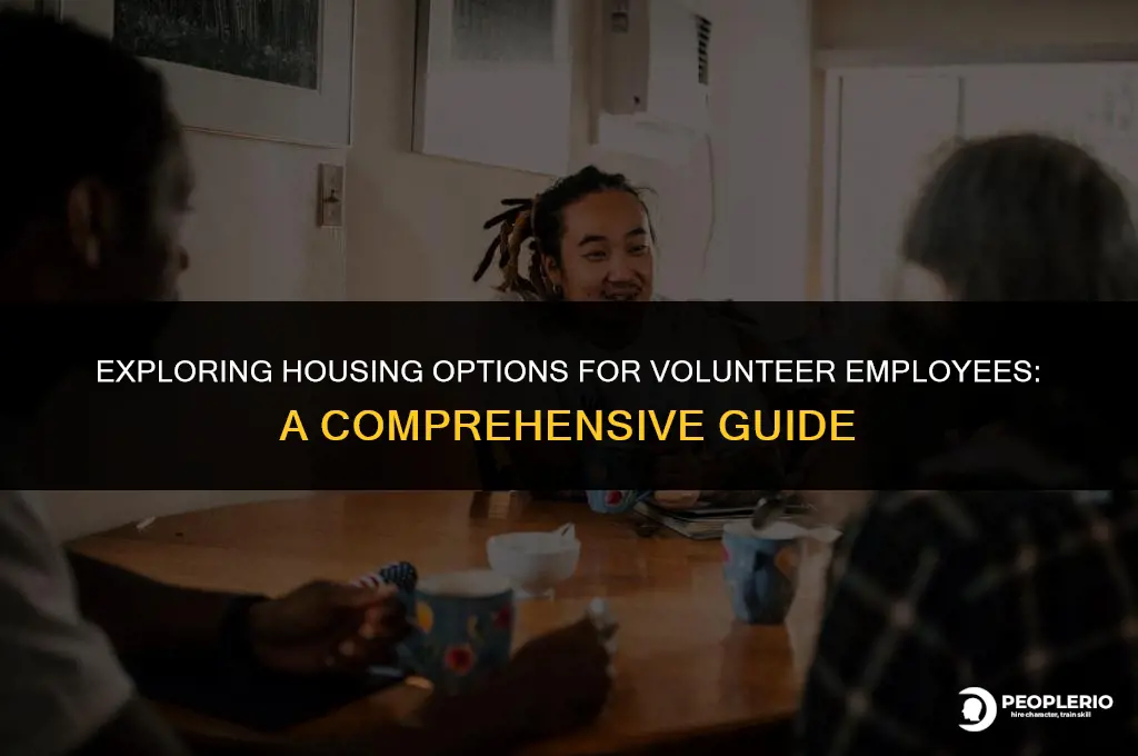can i pay for housing for a voluenteer employee