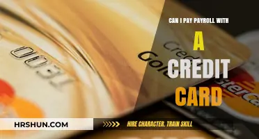 Paying Payroll with Credit Cards: Benefits, Risks, and Best Practices