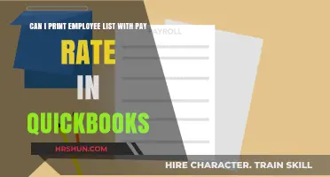 QuickBooks Payroll: Printing Employee Lists with Pay Rates Made Easy