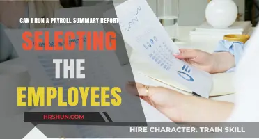 Streamline Payroll Reporting: Select Employees Efficiently