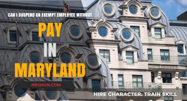Maryland Labor Laws: Suspending Exempt Employees Without Pay