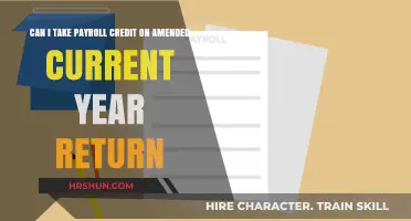 Unlocking Payroll Credits: Amending Your Current Year Return