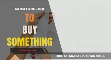 Exploring Payroll Check Usage: Can You Make Purchases?