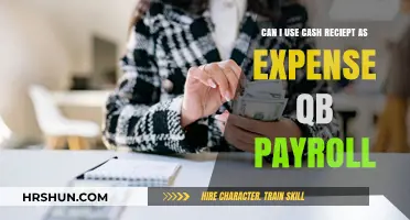 Using Cash Receipts for Expense Tracking in QuickBooks Payroll