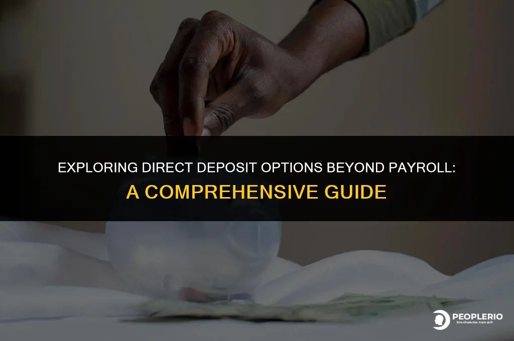 can i use direct deposit other than payroll