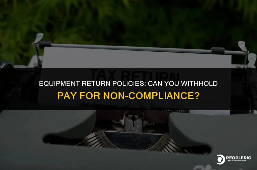 can i withhold pay if an employee doesn