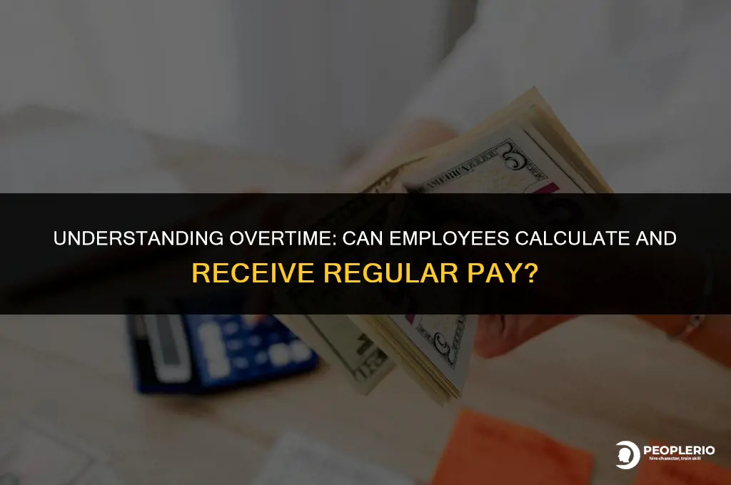 can my employee calculate overtime and pay in regular hours