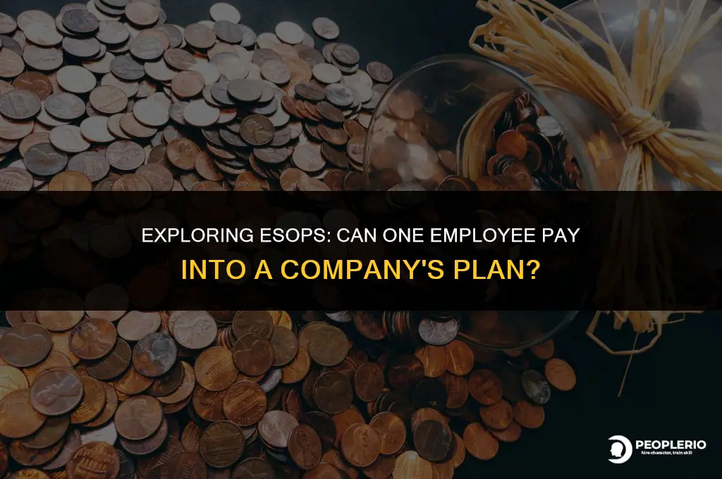 can one employee pay into a esop