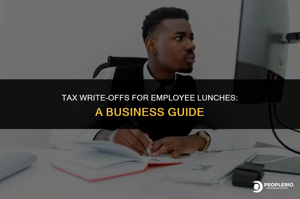 can u write off employee lunches on your buisness taxes