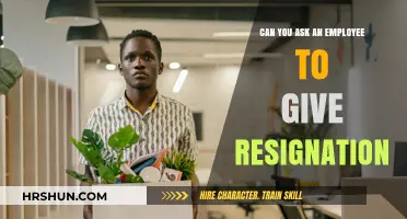Navigating the Tricky Terrain: Requesting an Employee's Resignation