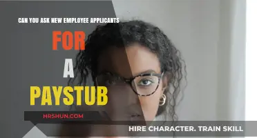 Navigating Paystub Requests for New Employee Applicants: A Guide