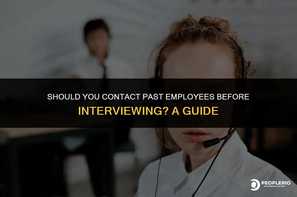 can you call past employee