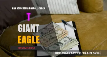 Cashing Payroll Checks at Giant Eagle: A Convenient Option for Employees