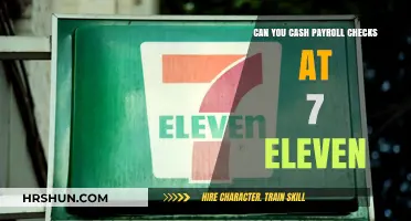 Where to Cash Payroll Checks: 7-Eleven and Other Options