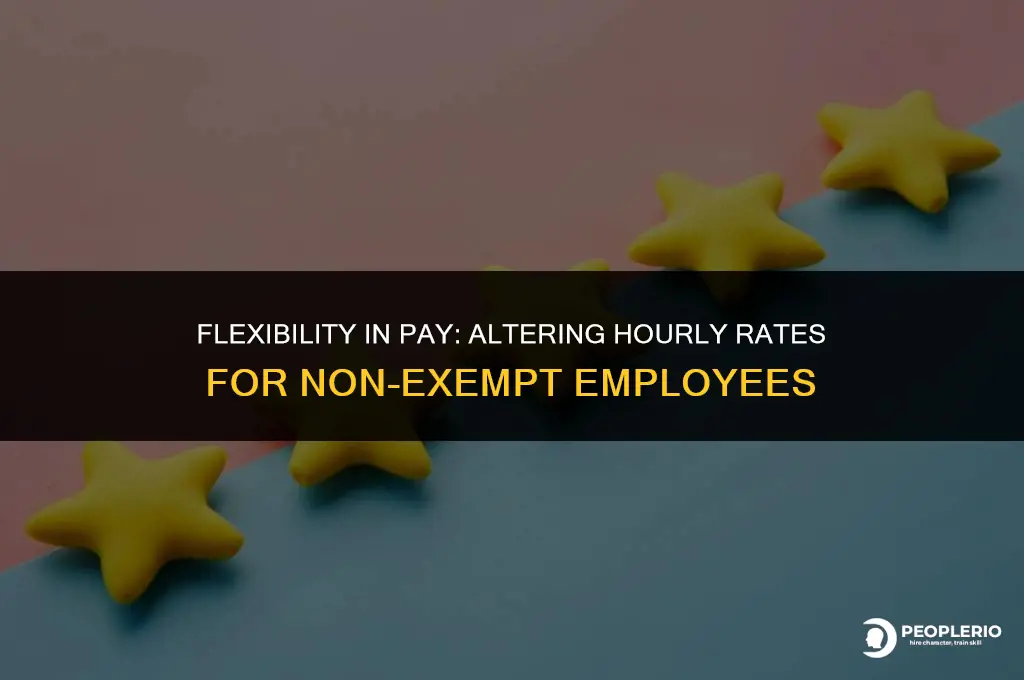 can you change a non-exempt employee