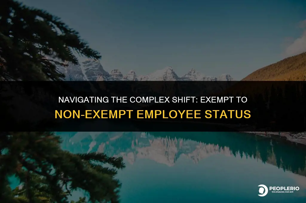can you change an employee from exempt to nonexempt