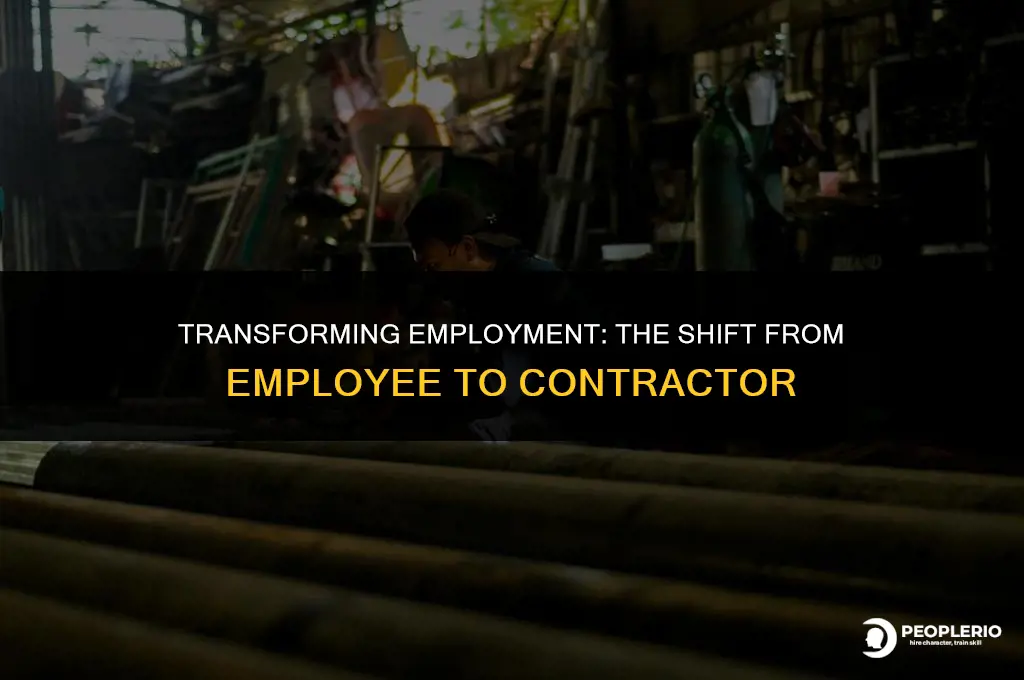 can you change employee to contractor