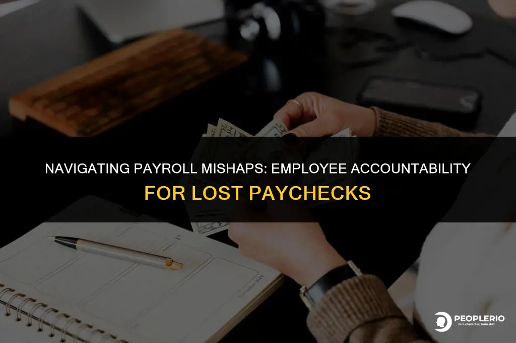 can you charge an employee for a lost paycheck
