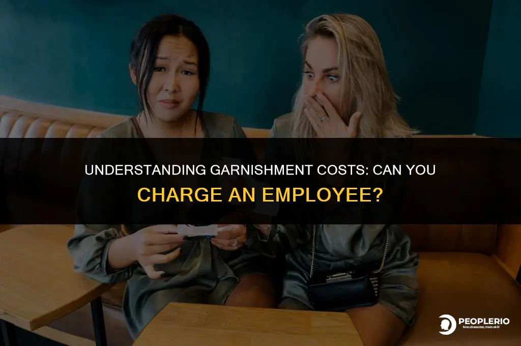 can you charge an employee for garnishments