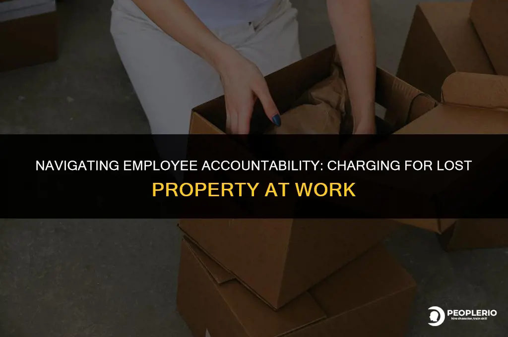 can you charge an employee for lost property