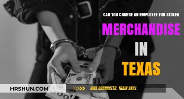 Texas Theft Laws: Can Employers Charge Employees for Stolen Goods?
