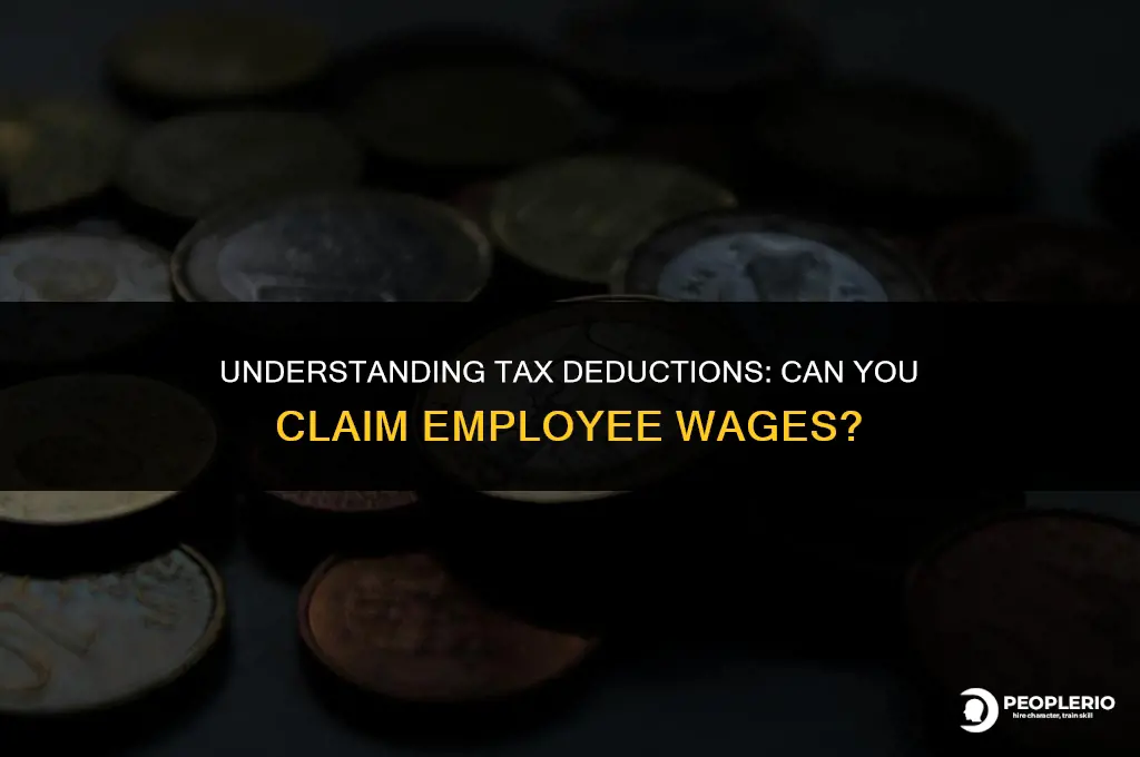 can you claim employee wages on tax