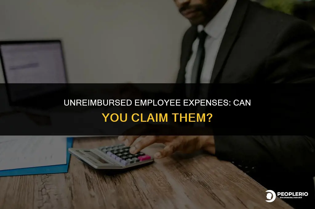 can you claim unreimbursed employee expenses