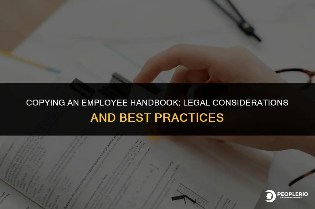 can you copy an employee handbook