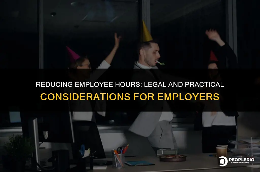 can you cut an employee