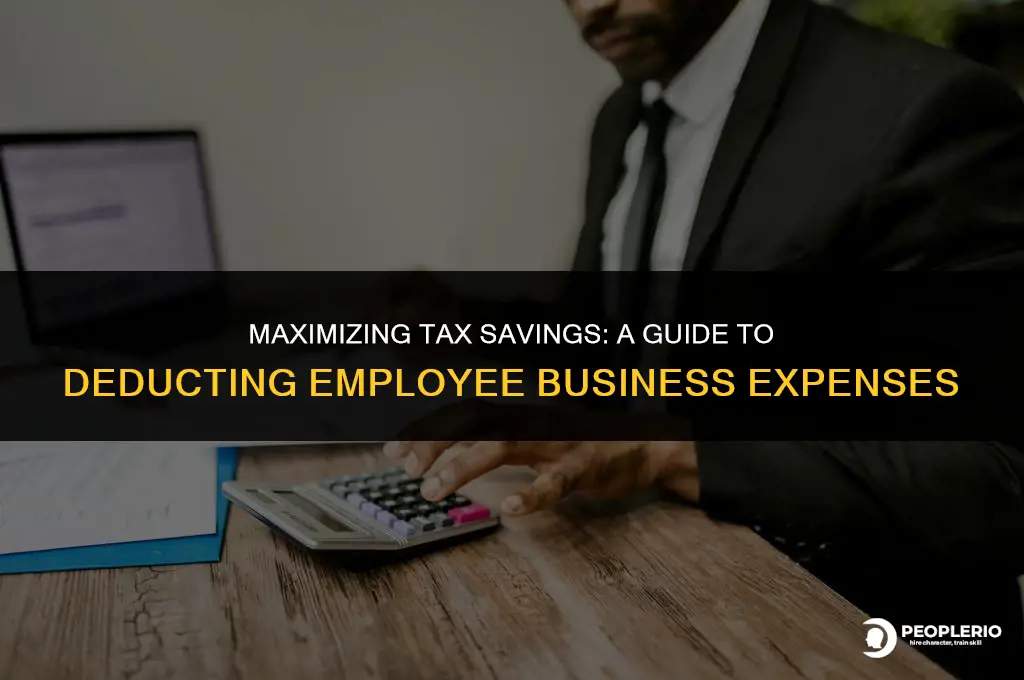 can you deduct any employee business expenses