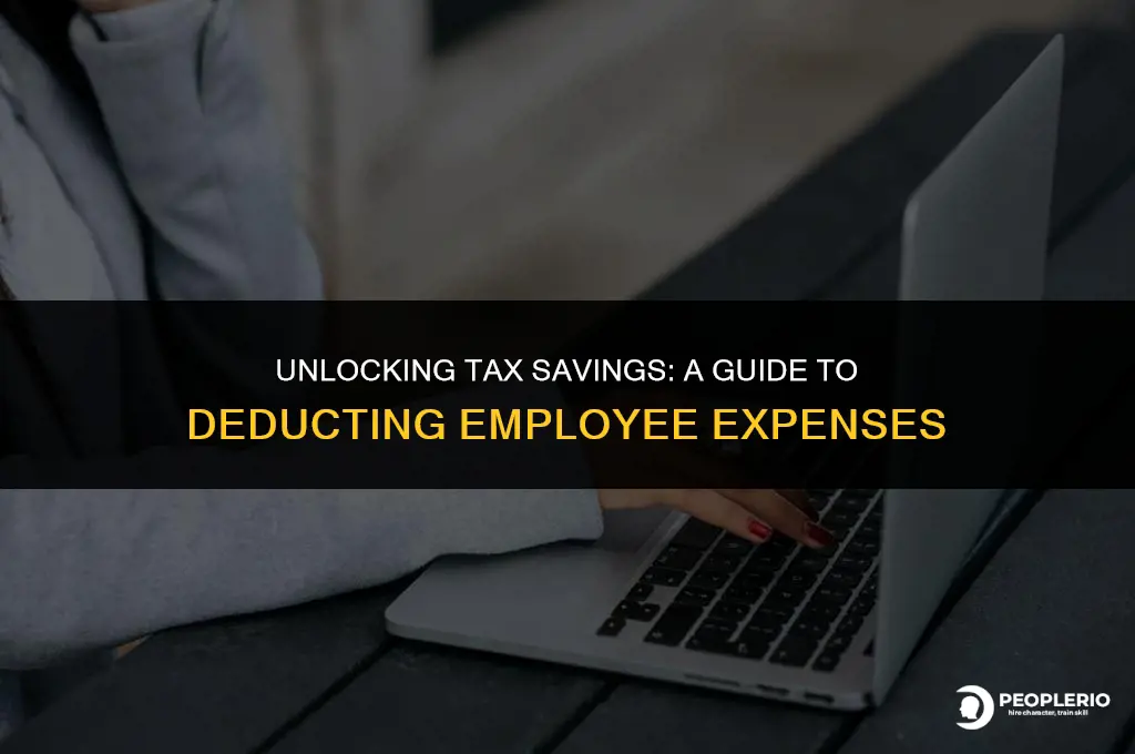 can you deduct employee expense under tax code
