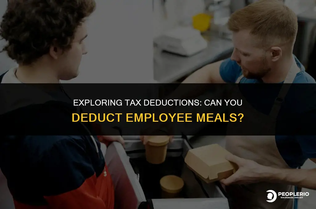 can you deduct employee meals as